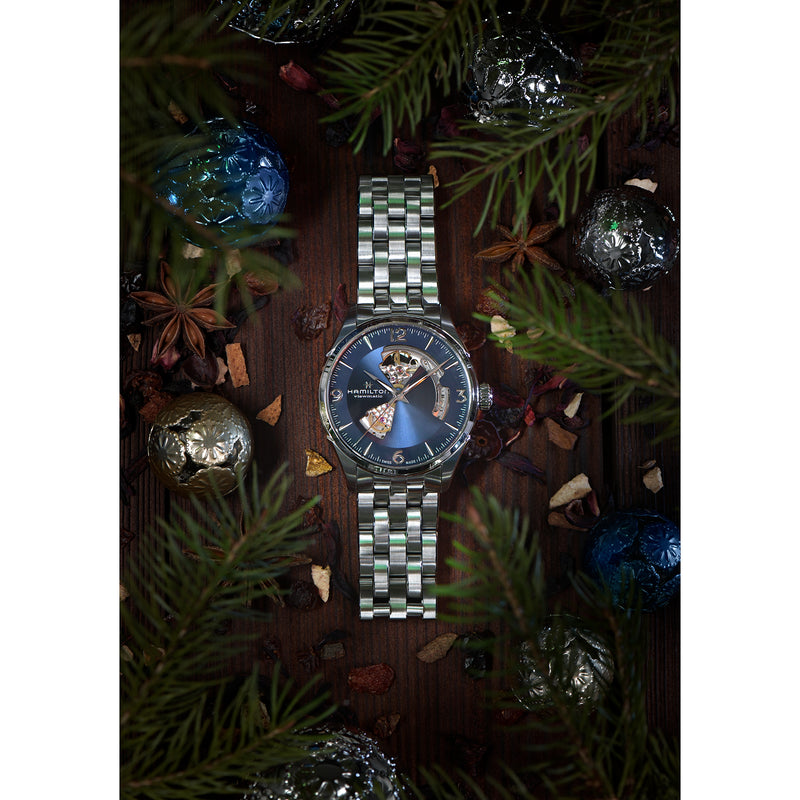 Hamilton Jazzmaster Open Heart Auto Men s Blue Watch H32705141