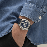 Automatic Watch - Hamilton Jazzmaster Performer Auto Chrono Men's Blue Watch H36616640