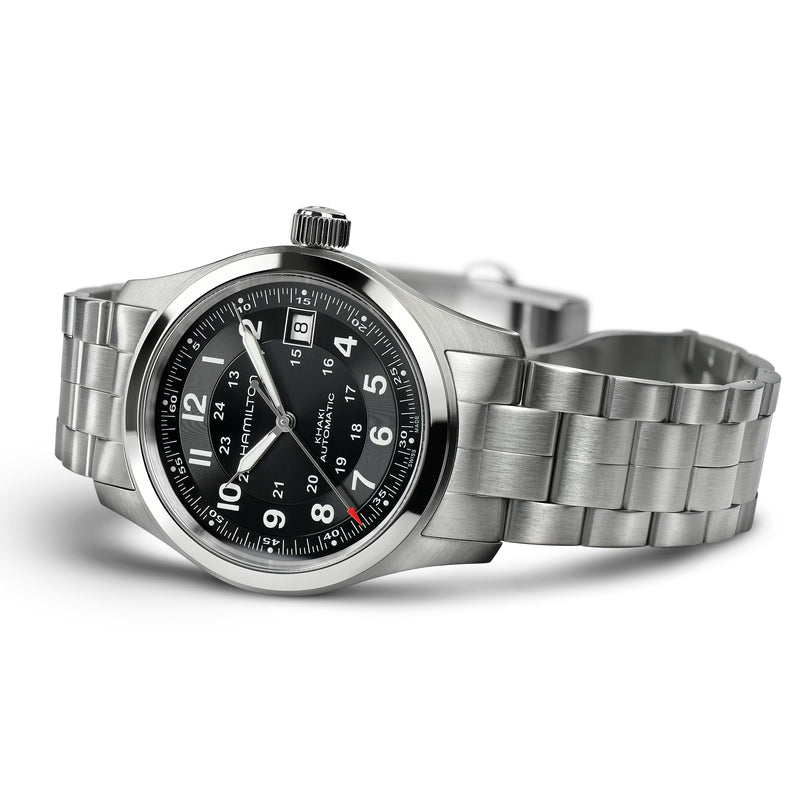 Hamilton Khaki Field Auto Men s Black Watch H70455133 from WatchPilot