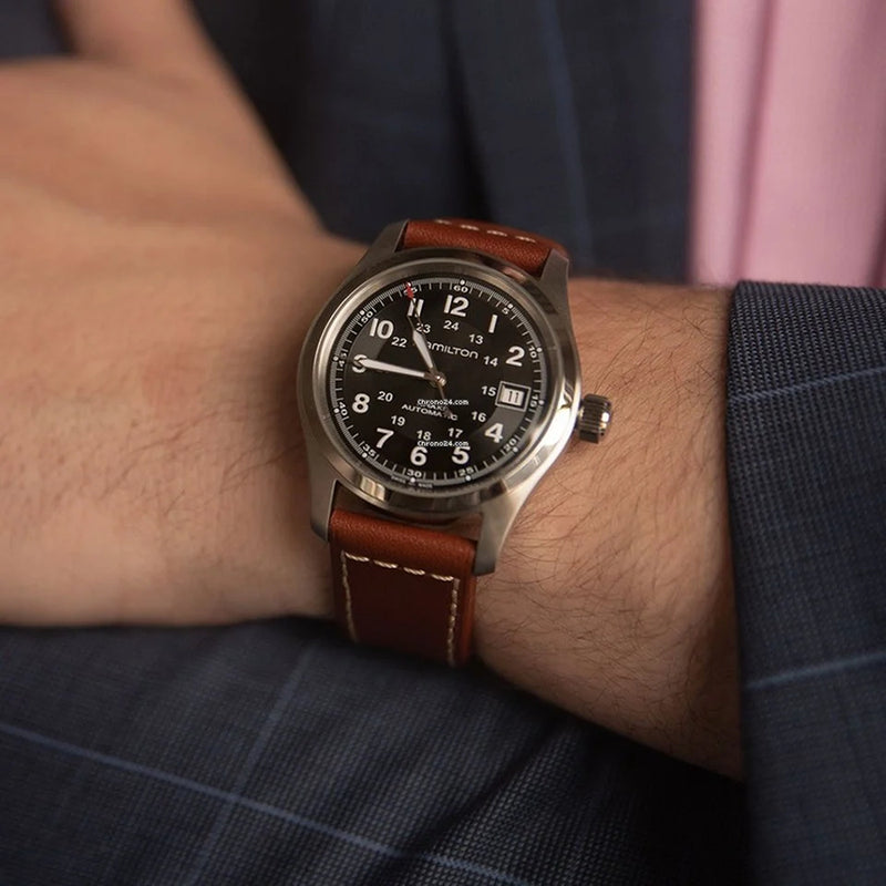 Automatic Watch - Hamilton Khaki Field Auto Men's Brown Watch H70455533