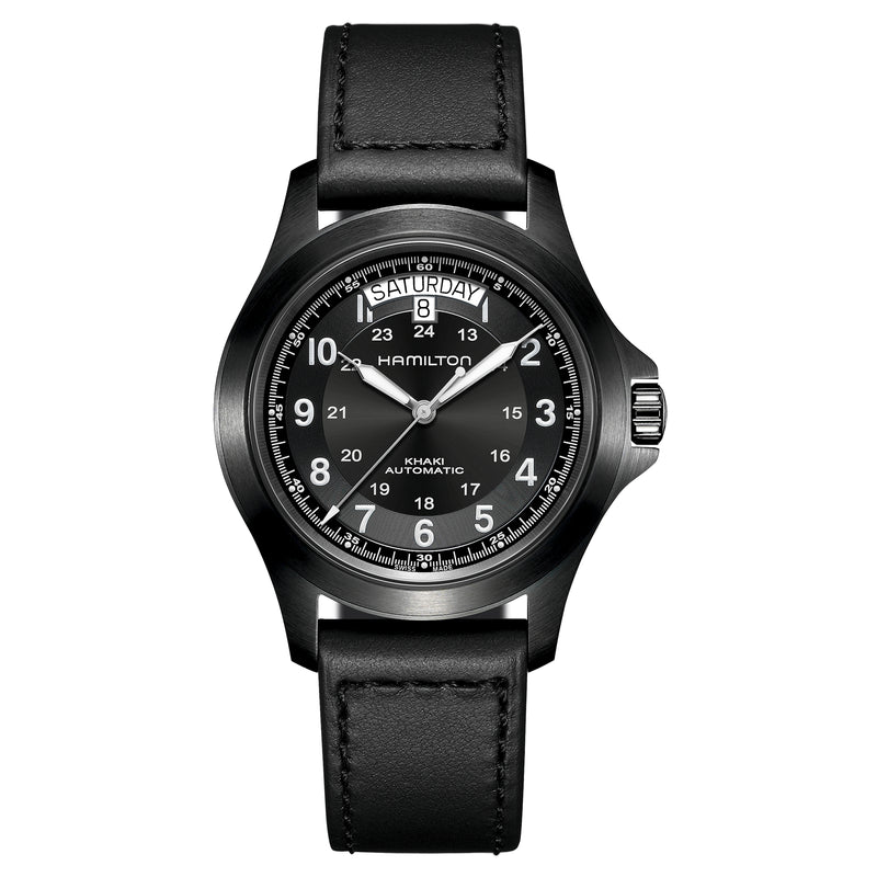 Automatic Watch - Hamilton Khaki Field King Auto Men's Black Watch H64465733