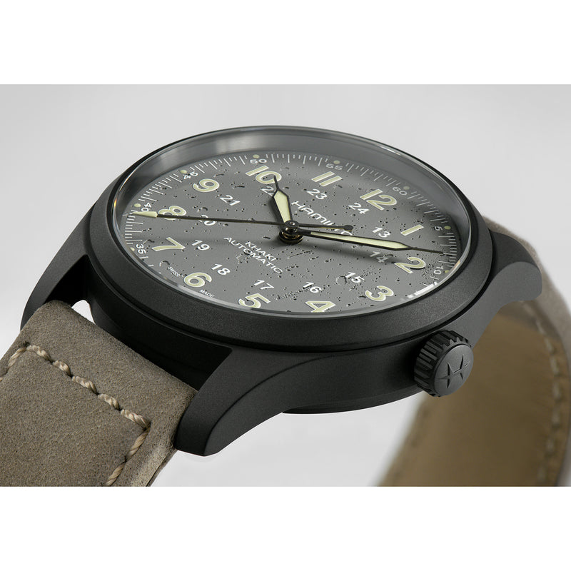 Automatic Watch - Hamilton Khaki Field Titanium Auto Men's Grey Watch H70215880