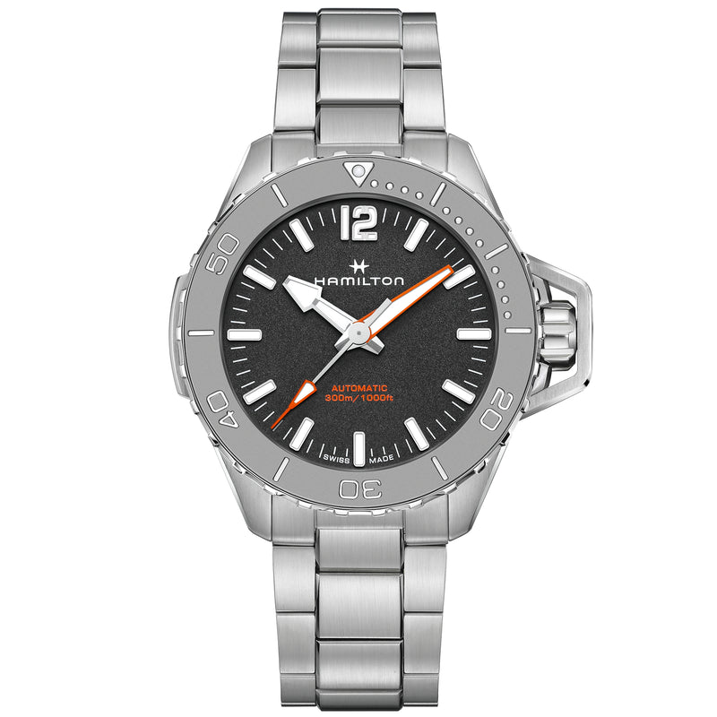 Automatic Watch - Hamilton Khaki Navy Frogman Auto Men's Black Watch H77815130