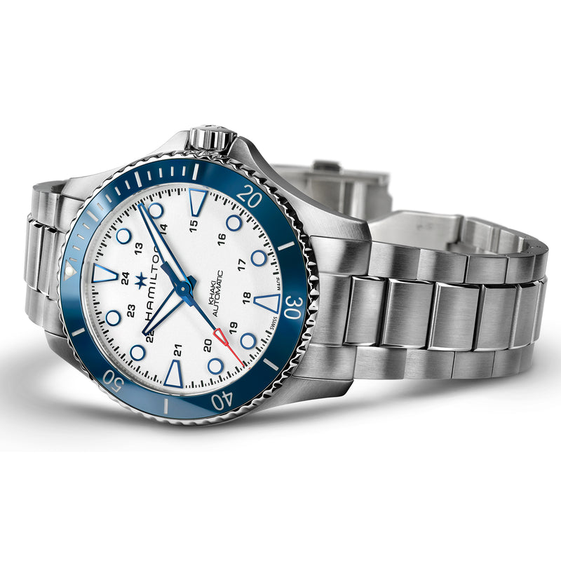Automatic Watch - Hamilton Khaki Navy Scuba Auto Men's White Watch H82505150