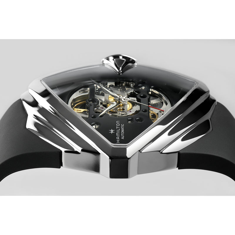 Men in black top hamilton watch