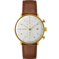Automatic Watch - Junghans Max Bill Chronoscope Men's Brown Watch 27/7800.02