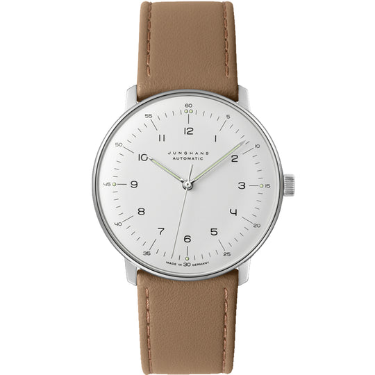 Junghans Max Bill Men's White/Brown Watch 27/3502.02