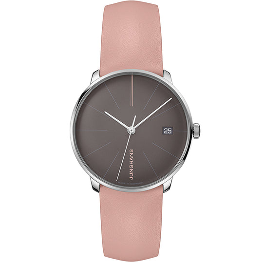 Junghans Meister Fein Kleine Ladies Grey/Pink Watch 27/4231.00