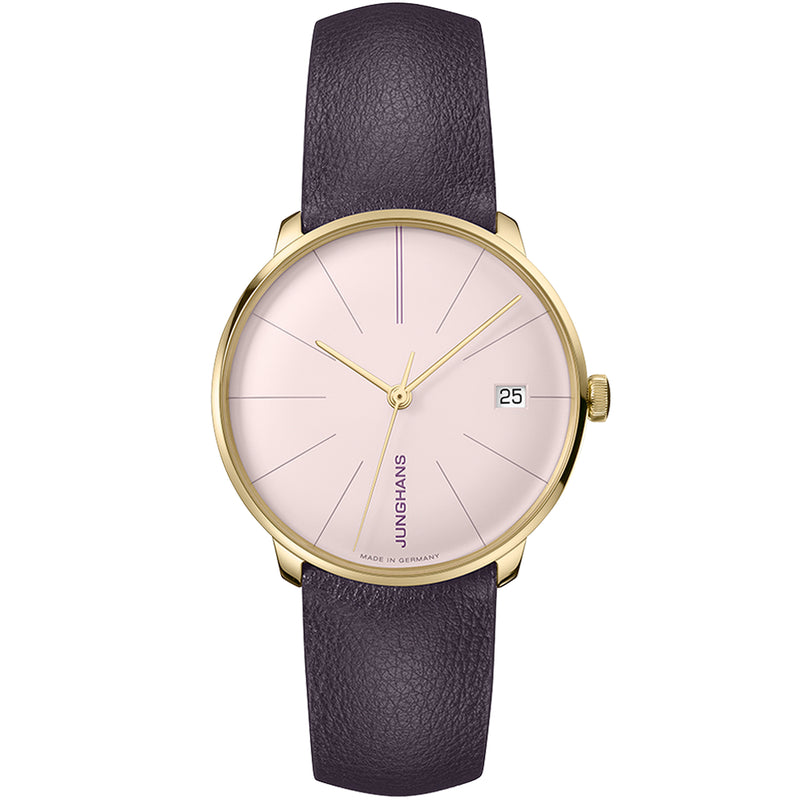 Automatic Watch - Junghans Meister Fein Kleine Ladies Purple Watch 27/7232.00