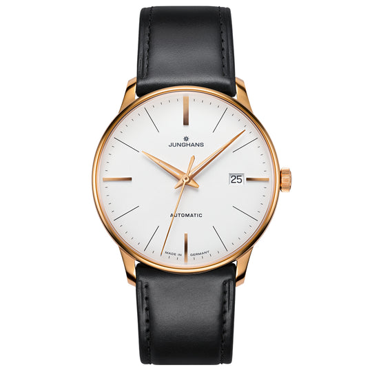Junghans Meister Mechanical Classic Men's White/Rose Gold Watch 27/7812.02