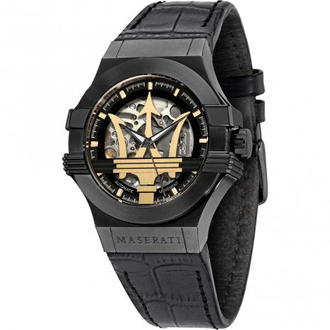 Automatic Watch - Maserati Men's Black Potenza Watch MSR8821108036