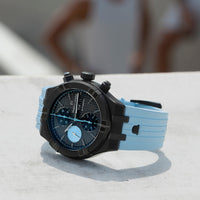 Automatic Watch - Maurice Lacroix Men's Black Aikon Chronograph  Watch AI6038-DLB01-330-4