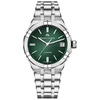 Automatic Watch - Maurice Lacroix Men's Green Aikon Automatic Stainless Steel Watch AI6007-SS002-630-1
