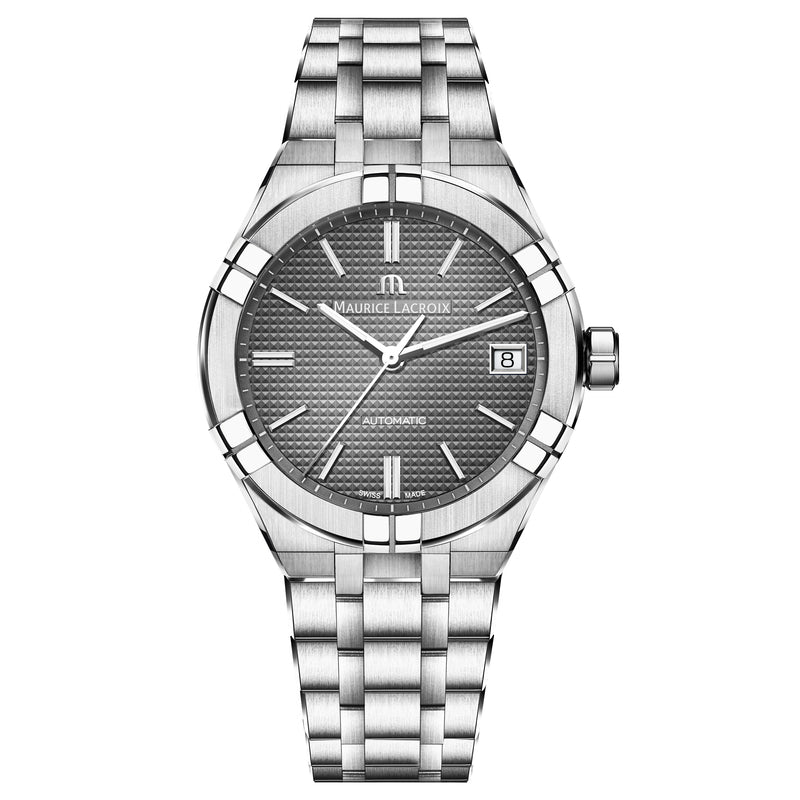 Automatic Watch - Maurice Lacroix Men's Grey Aikon Automatic Stainnless Steel Watch AI6007-SS002-230-1