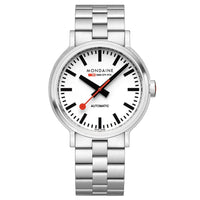 Automatic Watch - Mondaine Original Automatic Men's White Watch MST.4161B.SJ