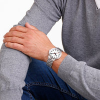 Automatic Watch - Mondaine Original Automatic Men's White Watch MST.4161B.SJ