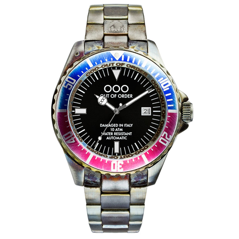Automatic Watch - Out Of Order Men's Black Automatico Watch OOO.001-3.PE