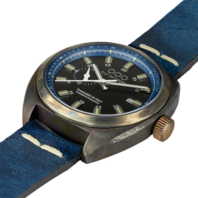 Automatic Watch - Out Of Order Men's Blue Torpedine Watch OOO.001-5.BL
