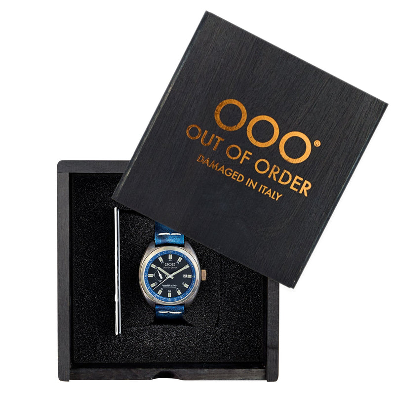 Automatic Watch - Out Of Order Men's Blue Torpedine Watch OOO.001-5.BL