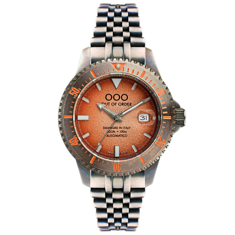 Automatic Watch - Out Of Order Men's Orange Swiss Automatico Watch OOO.001-20.AR