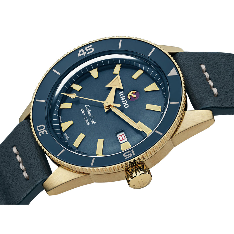 Automatic Watch - Rado Captain Cook Automatic Bronze Men's Blue Watch R32504205