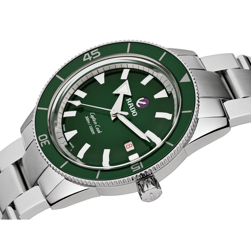 Automatic Watch - Rado Captain Cook Automatic Men's Green Watch R32105313