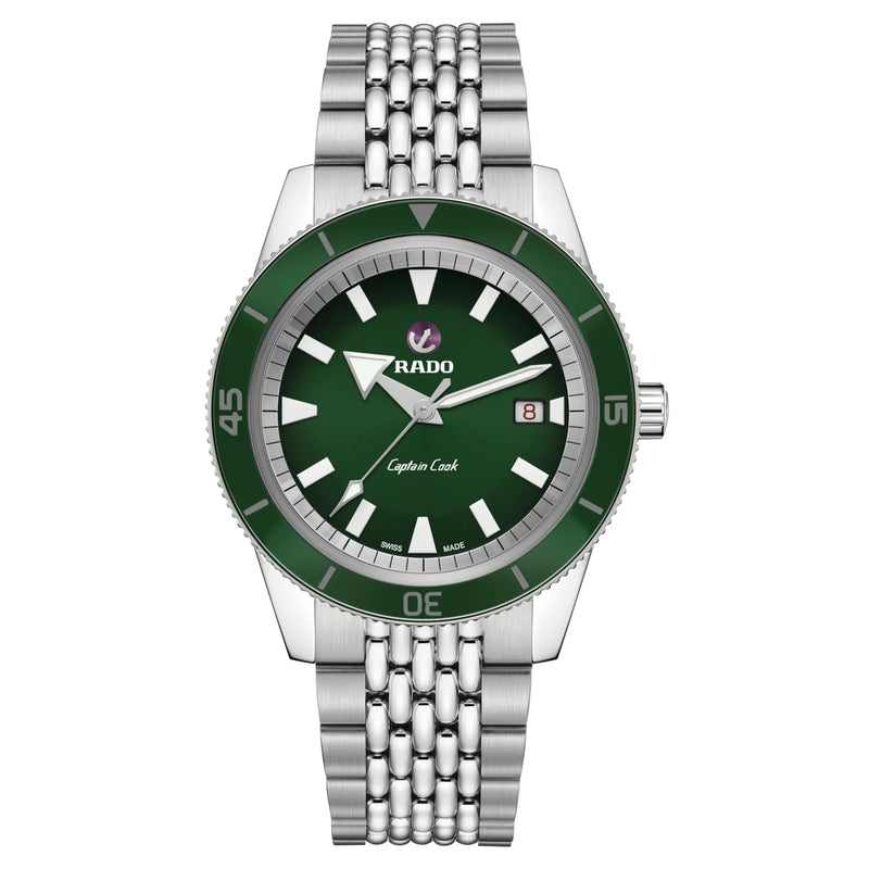 Automatic Watch - Rado Captain Cook Automatic Men's Green Watch R32505313