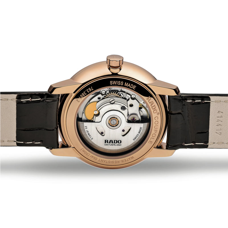 Automatic Watch - Rado Coupole Classic Automatic Men's Black Watch R22861165