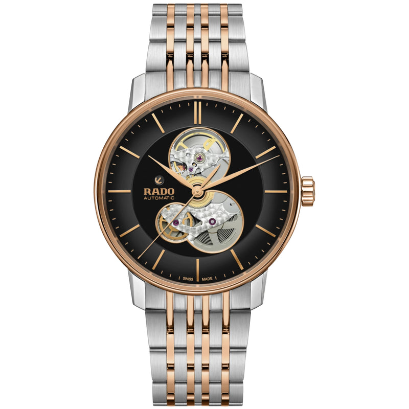Automatic Watch - Rado Coupole Classic Open Heart Automatic Men's Black Watch R22894163