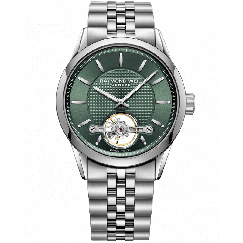 Automatic Watch - Raymond Weil Freelancer Men's Green Watch 2780-ST-52001