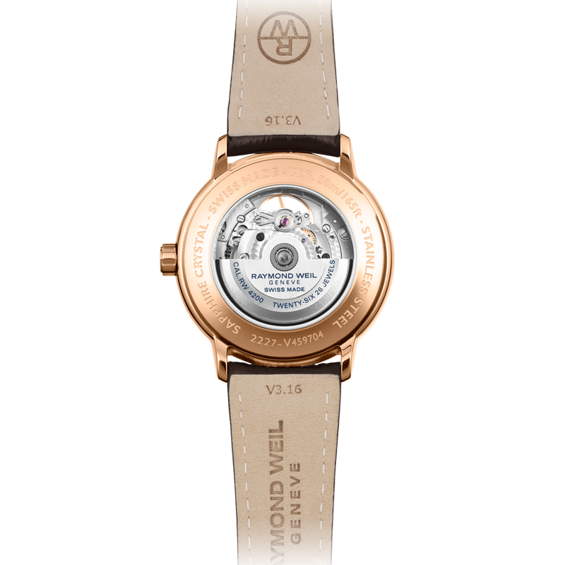 Automatic Watch - Raymond Weil Maestro Auto Men's Brown Watch 2227-PC5-20021