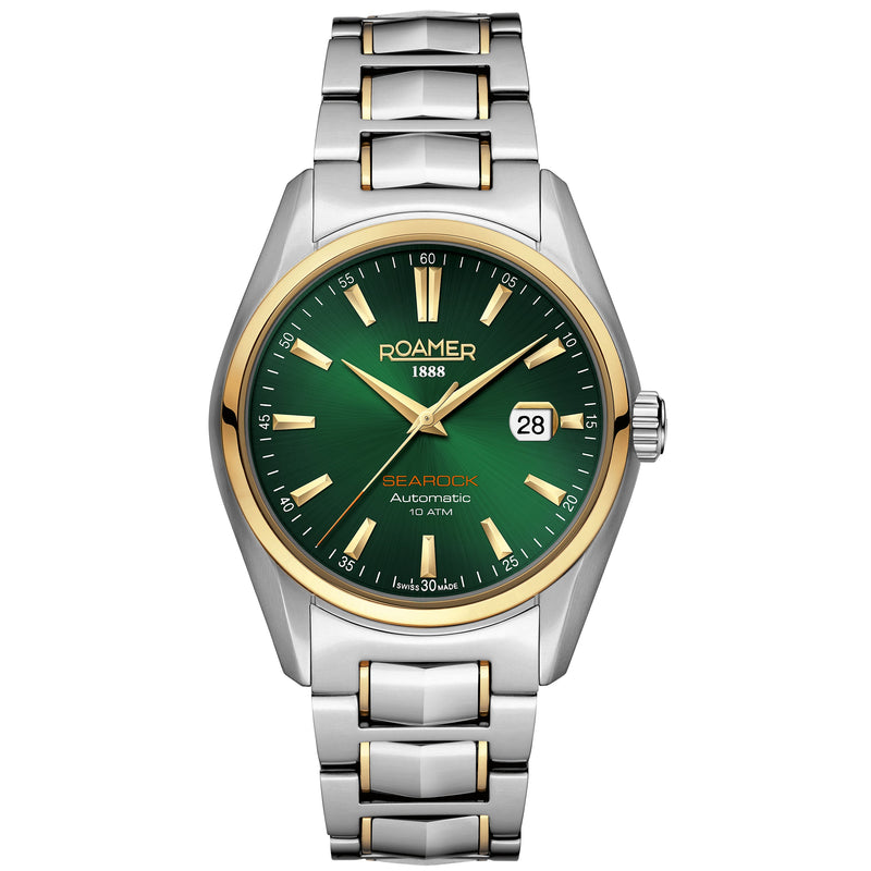 Automatic Watch - Roamer 210633 47 75 20 Searock Automatic Men's Green Watch