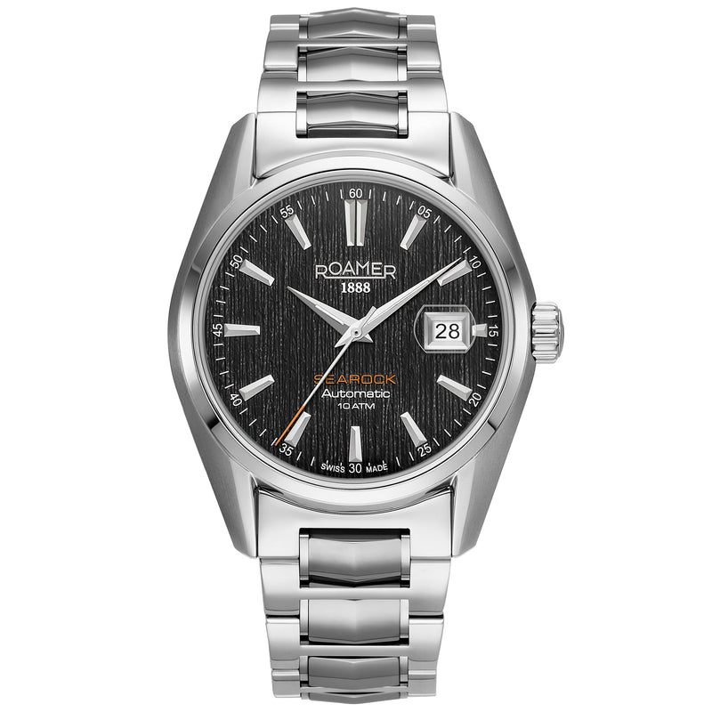Automatic Watch - Roamer 210665 41 55 20 Searock Automatic Men's Black Watch