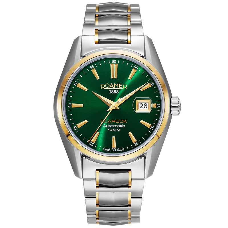 Automatic Watch - Roamer 210665 47 75 20 Searock Automatic Men's Green Watch