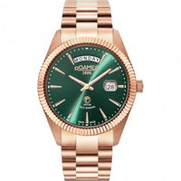 Automatic Watch - Roamer Men's Rose Gold Primeline Daydate Mechanical Watch 981662 49 75 90