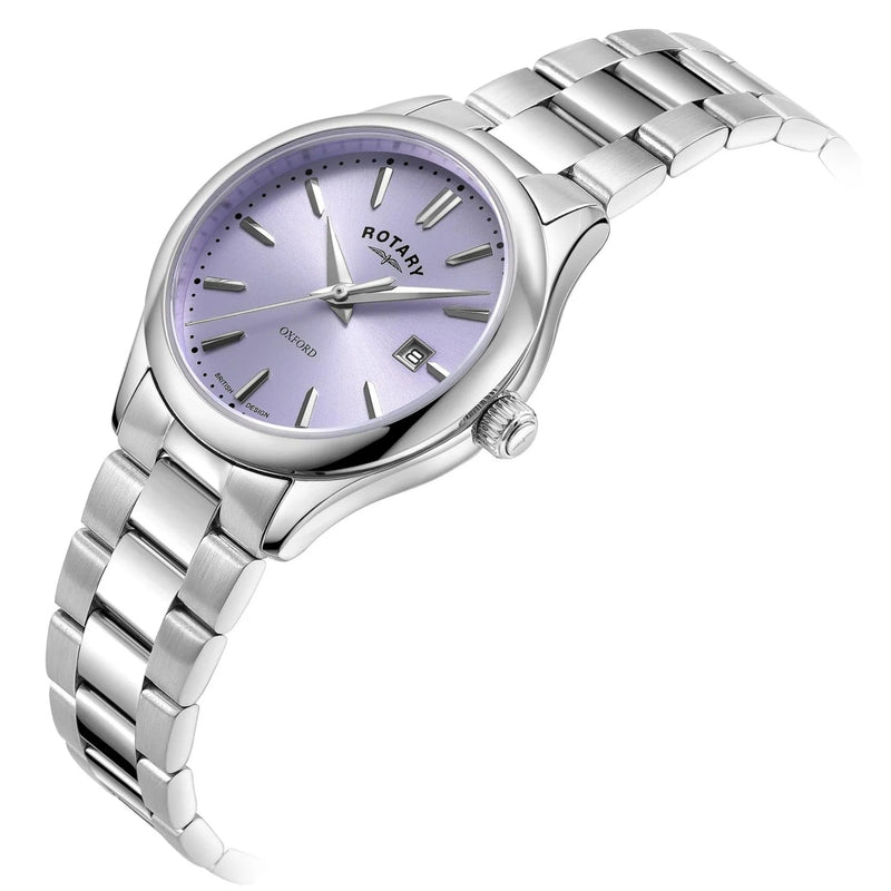 Automatic Watch - Rotary Oxford  Auto Ladies Silver Watch LB05092/75