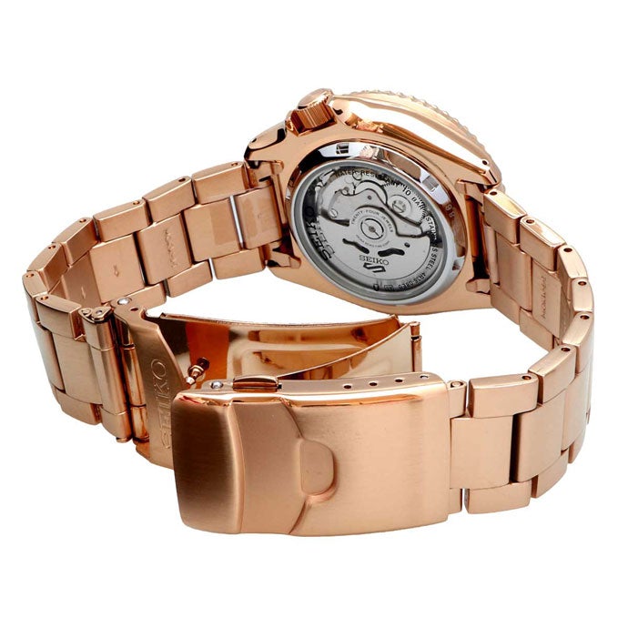 Seiko rose gold mens watch online