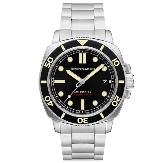 Spinnaker Hull Diver Black Dial Men’s Automatic Watch SP-5088-11