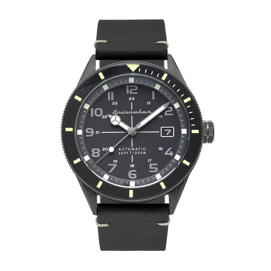 Spinnaker Men's Black Cahill Watch SP-5064-01