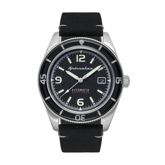 Spinnaker Men's Black Fleuss Watch SP-5055-02