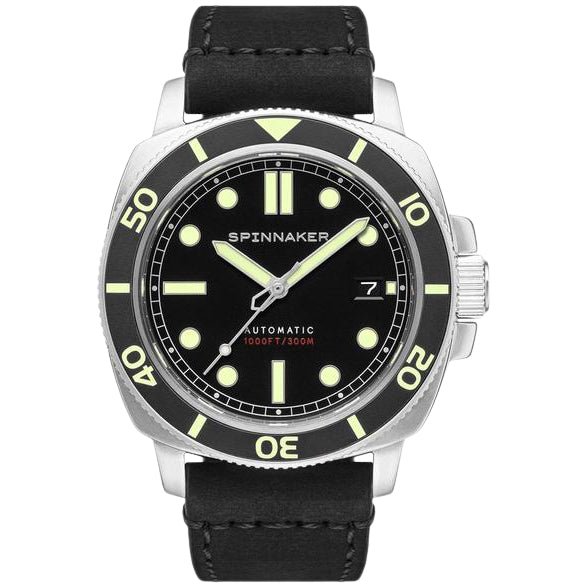 Automatic Watch - Spinnaker Men's Black Hull Watch SP-5088-01