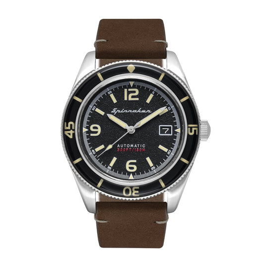 Spinnaker Fleuss Men's Black Brown Automatic Watch SP-5055-01