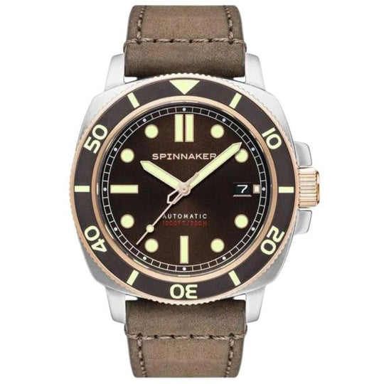 Spinnaker Hull Diver Brown Automatic Dive Watch SP-5088-04