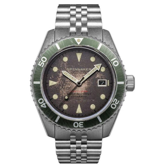 Spinnaker Wreck Men's Brown Automatic Dive Watch SP-5089-22