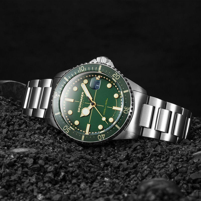 Automatic Watch - Spinnaker Men's Green Tesei Mille Metri Automatic Watch SP-5090-33
