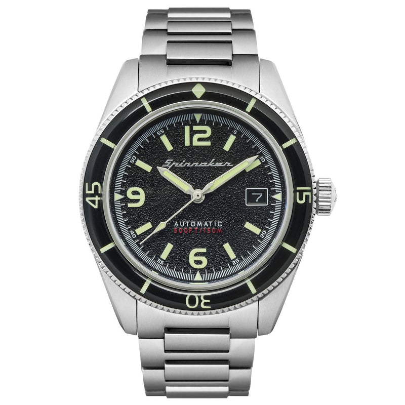 Automatic Watch - Spinnaker Men's Midnight Black Fleuss Watch SP-5055-44