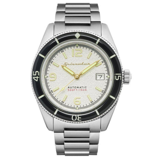 Spinnaker Men's Silver White Fleuss Watch SP-5055-11