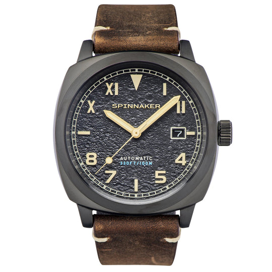 Spinnaker Men's Volcanic Black Hull California Watch SP-5071-03