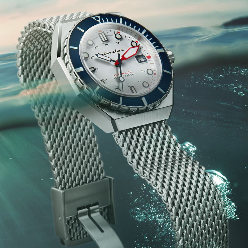 Automatic Watch - Spinnaker Men's White Dumas Watch SP-5081-33