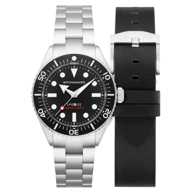 Automatic Watch - Spinnaker Pitch Black Spence 300 Automatic Watch SP-5097-11